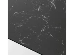 Mesa extensible LUNDY MATT BLACK MARBLE