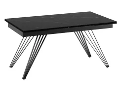 Mesa extensible Match 1 (160/240 x 90 cm) en cerámica negra