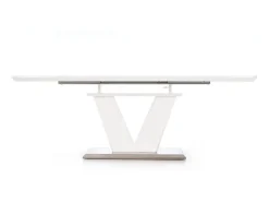 Mesa extensible MDF lacada blanco 160/220×90 cm