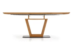 Mesa extensible MDF laminada roble 160/220×90 cm