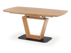 Mesa extensible MDF laminada roble 160/220×90 cm