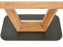 Mesa extensible MDF laminada roble 160/220×90 cm