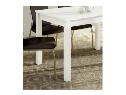 Mesa extensible Padul en blanco. 120/160 x 80 cm x 76 cm