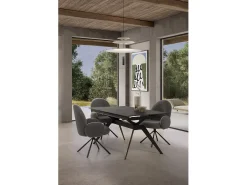 Mesa extensible para 6/8 personas en cerámica 160/220x76 cm