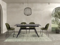 Mesa extensible para 6/8 personas en cerámica 160/220x76 cm