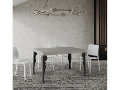 Mesa extensible Paxon Cashmere 120/380x90 cm con patas antracita