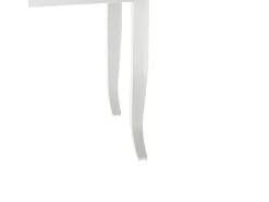 Mesa extensible plegable de madera blanca 90x90 - 180x90 cm - SANTA CROCE