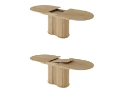 Mesa extensible, roble cremona, 180 x 75,6 x 90 cm