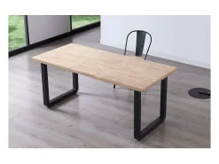 Mesa extensible Roma Roble nordish pata negra 77 cm(alto)140-180-220 cm(ancho)80 cm(largo)