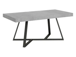 Mesa extensible 180/440x90 cm Booster cemento patas antracita