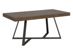 Mesa extensible 180/440x90 cm Booster nogal patas antracita
