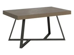 Mesa extensible 160/420X90 cm Booster gris paloma patas antracita