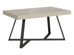 Mesa extensible 160/420X90 cm Booster cachemira patas antracita