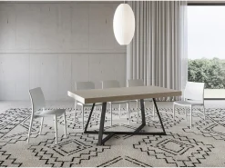 Mesa extensible 200/460x90 cm Booster cachemira patas antracita