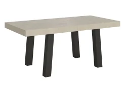 Mesa extensible 90x160/420 cm Bridge Cachemira estructura Antracita