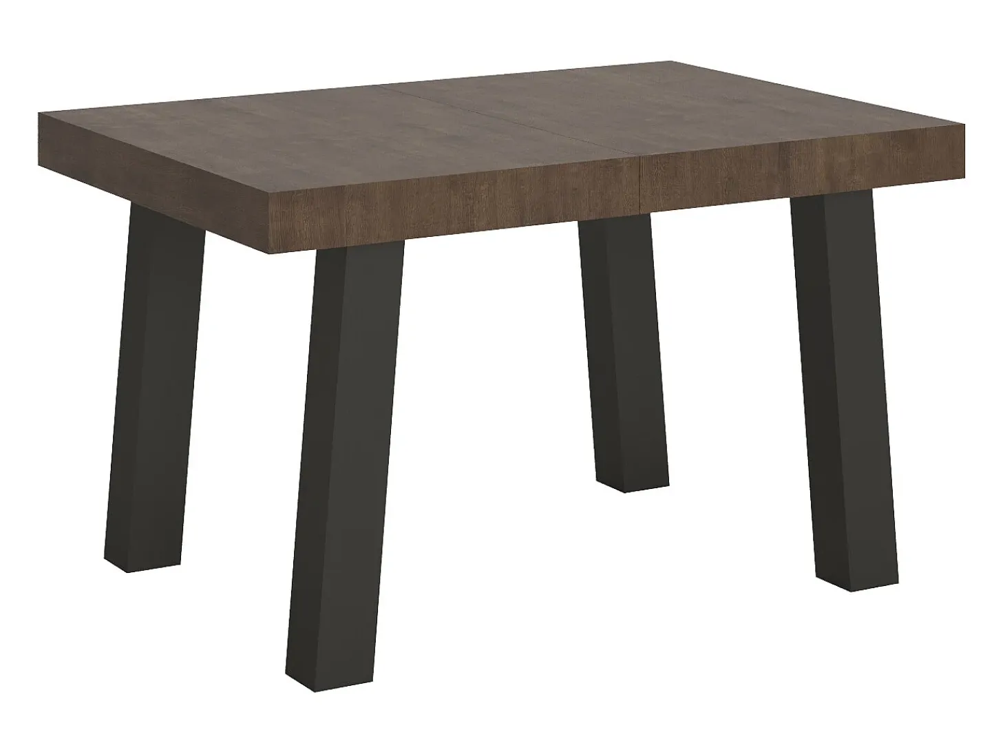 Mesa extensible 90x140/244 cm Bridge Nogal estructura Antracita