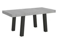 Mesa extensible 90x200/460 cm Bridge Cemento estructura Antracita
