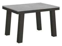 Mesa extensible 90x120/224 cm Bridge Evolution Cemento estructura Antracita