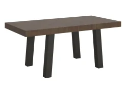 Mesa extensible 90x200/460 cm Bridge Nogal estructura Antracita
