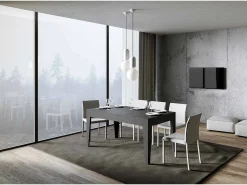 Mesa extensible 90x160/220 cm Cico Antracita Espatulado