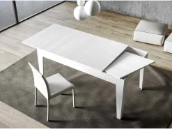 Mesa extensible 90x120/180 cm Cico Fresno Blanco