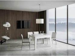 Mesa extensible 90x120/180 cm Cico Fresno Blanco