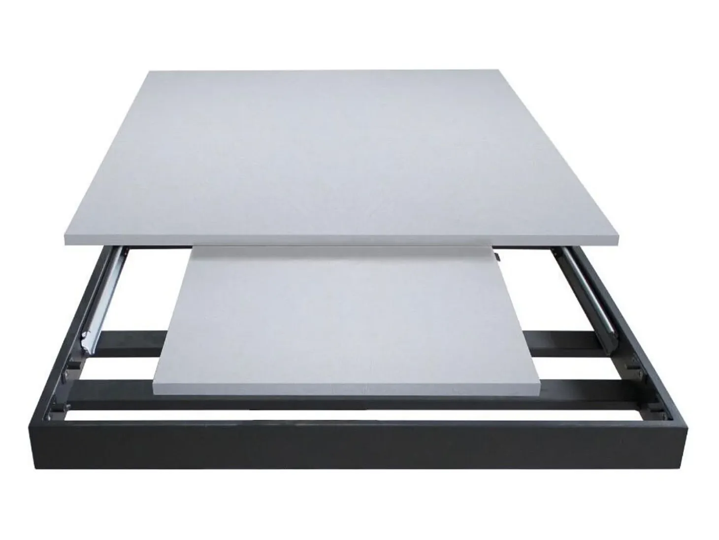 Mesa extensible 90x160/220 cm Cumar Nogal estructura Antracita
