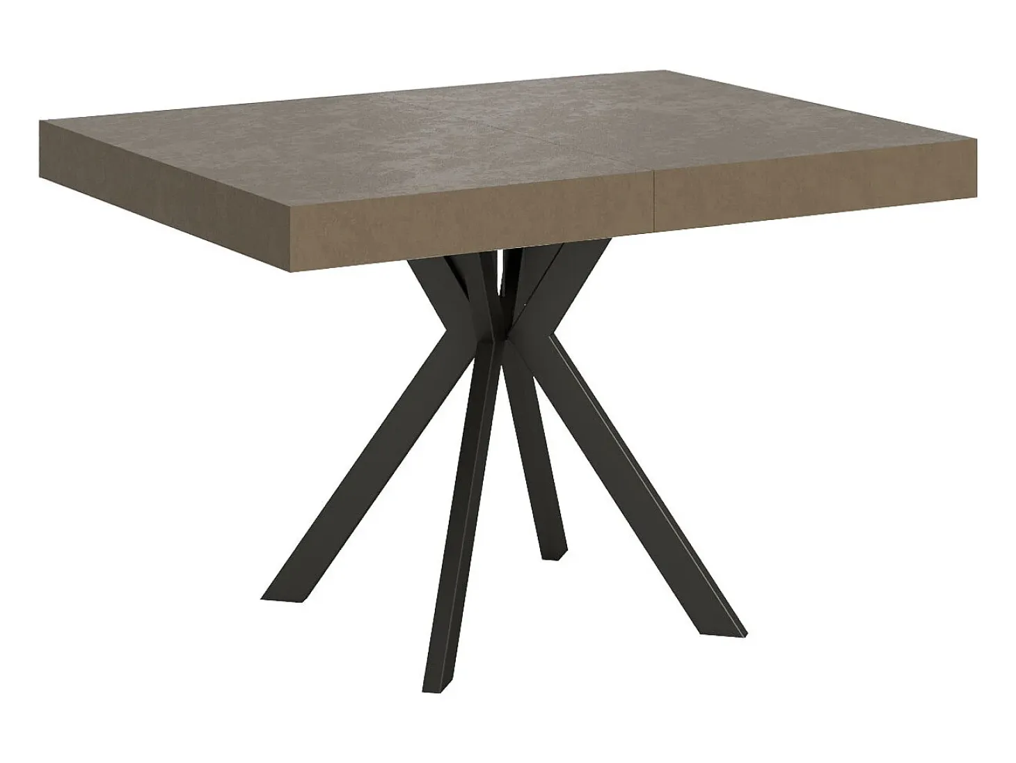 Mesa extensible 120/224x90 cm Dolcezza gris paloma patas antracita