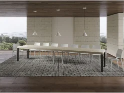 Mesa extensible 90x200/460 cm Everyday Premium cachemira patas antracita