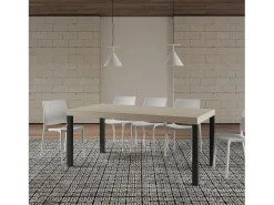 Mesa extensible 90x180/440 cm Everyday Premium cachemira patas antracita