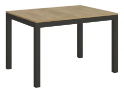 Mesa extensible 120/380x90 cm Everyday Evolution roble natural estructura et patas antracita