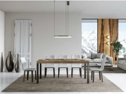 Mesa extensible 200/460x90 cm Everyday roble natural patas antracita