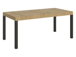 Mesa extensible 200/460x90 cm Everyday roble natural patas antracita