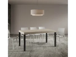 Mesa extensible 90x160/420 cm Everyday Premium cachemira patas antracita
