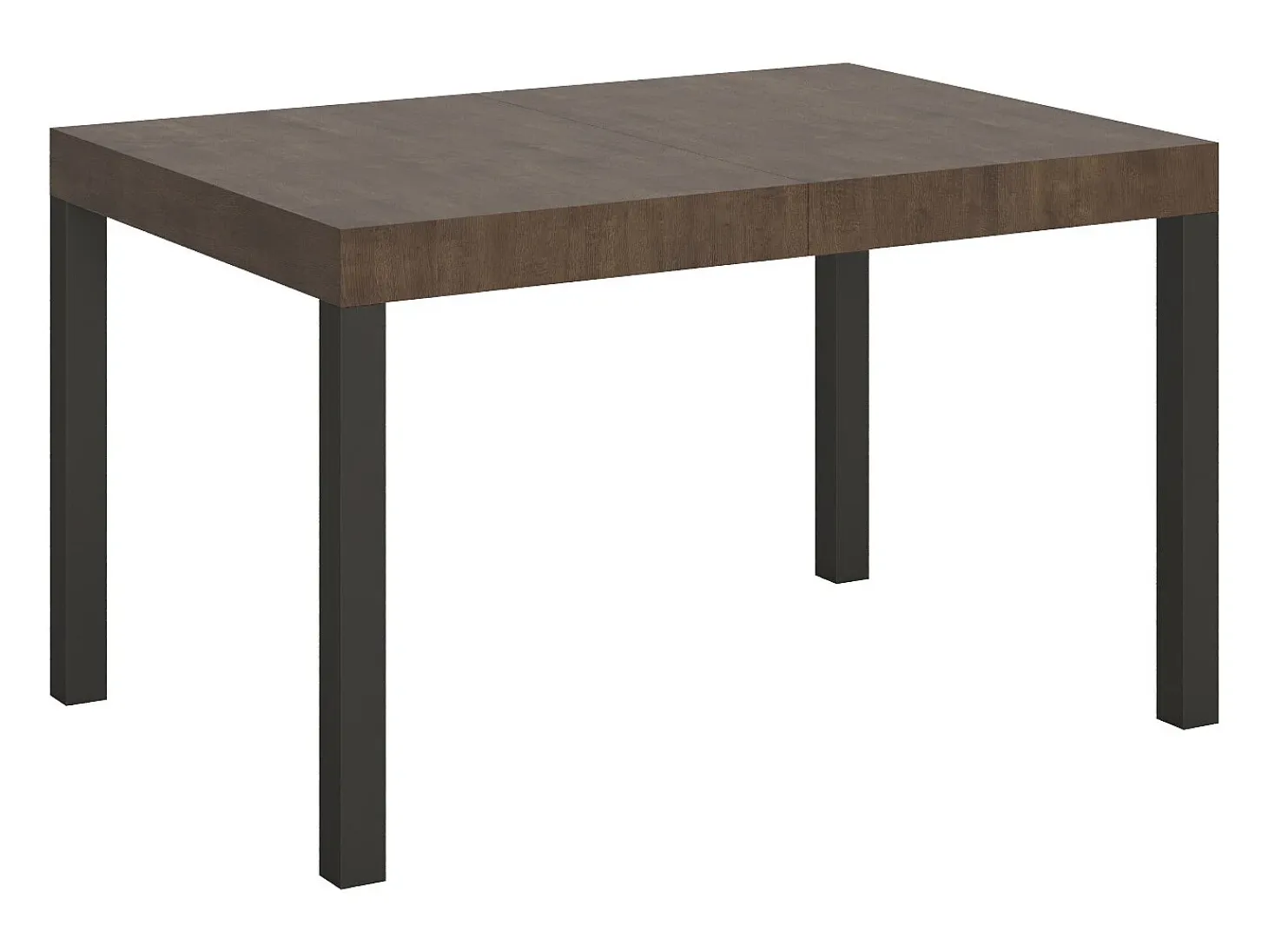 Mesa extensible 130/390x90 cm Everyday nogal patas antracita