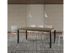 Mesa extensible 180/284x90 cm Everyday gris paloma patas antracita