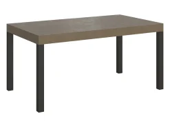 Mesa extensible 80x160/244 cm Everyday Gris Paloma estructura Antracita