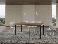 Mesa extensible 180/440x90 cm Everyday gris paloma patas antracita
