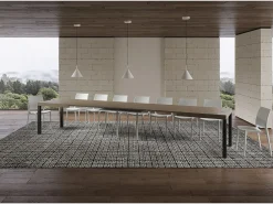 Mesa extensible 180/440x90 cm Everyday gris paloma patas antracita