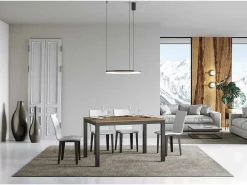 Mesa extensible 120/224x90 cm Everyday Evolution roble natural estructura et patas antracita