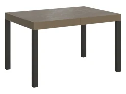 Mesa extensible 90x140/244 cm Everyday gris paloma patas antracita