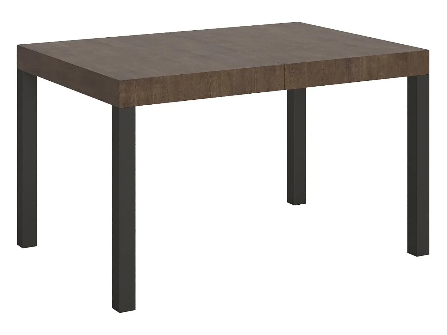 Mesa extensible 120/224x90 cm Everyday nogal patas antracita