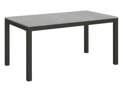 Mesa extensible 160/264x90 cm Everyday Evolution cemento estructura et patas antracita