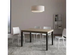 Mesa extensible 90x140/244 cm Everyday Premium gris paloma patas antracita