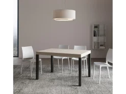 Mesa extensible 90x140/244 cm Everyday Premium cachemira patas antracita