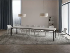 Mesa extensible 120/380x90 cm Everyday Premium patas antracita cachemir