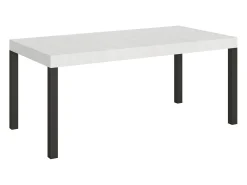 Mesa extensible 200/460x90 cm Everyday fresno blanco patas antracita