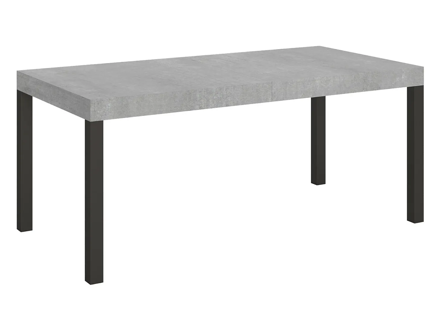 Mesa extensible 180/440x90 cm Everyday cemento patas antracita