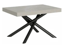 Mesa extensible 90x120/224 cm Famas Cachemira estructura Antracita