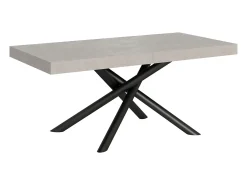 Mesa extensible 90x180/284 cm Famas Cachemira estructura Antracita